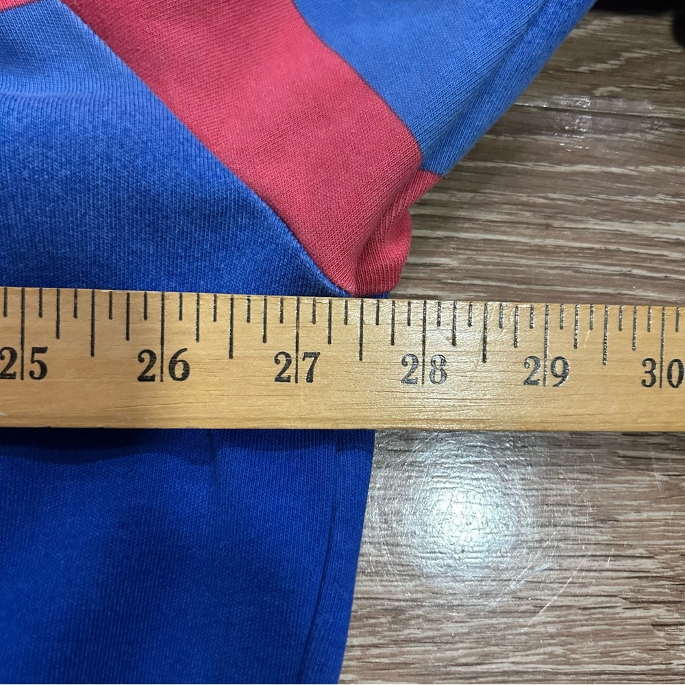 POLO Ralph Lauren Ombre Spectre Hoodie Sweatshirt Mens XL Colorblock Red Blue - Picture 4 of 5
